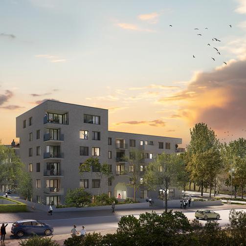 Visualisierung des Projektes Wohnen am Stadtpark