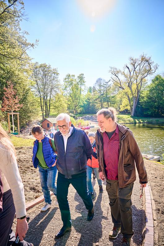 Baustellenbegehung: Der Stadtpark auf dem Weg zum Star der IGA