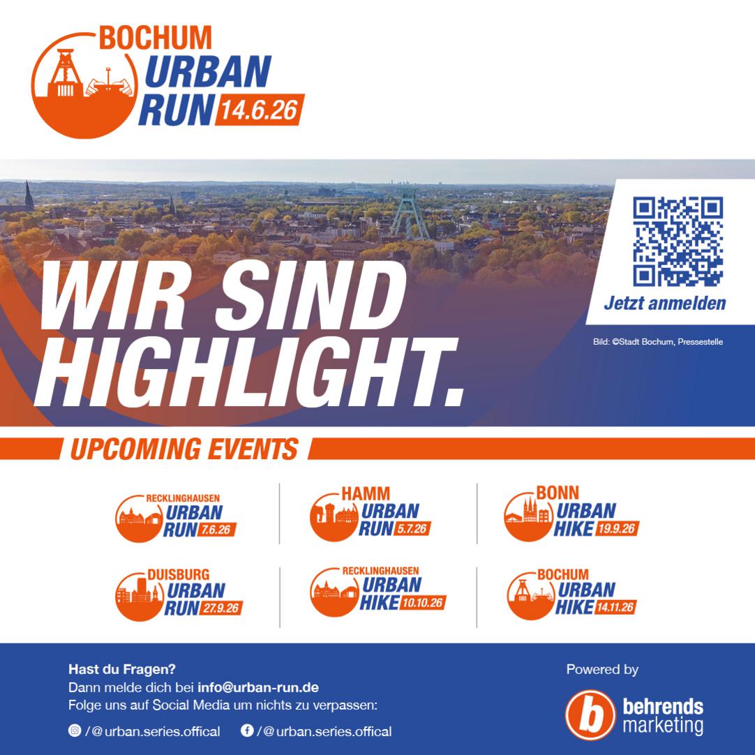 Urban Run am 14. Juni 2026