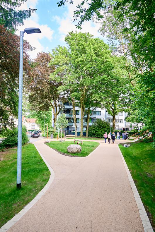 Eröffnung der Grünverbindung „Auf dem Kreuz“ und Stadtteilspaziergang in Laer 