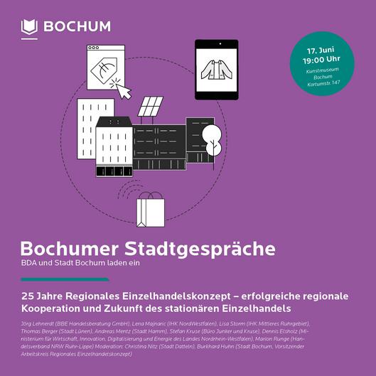 Plakat zum Stadtgespräch am 17. Juni 2026