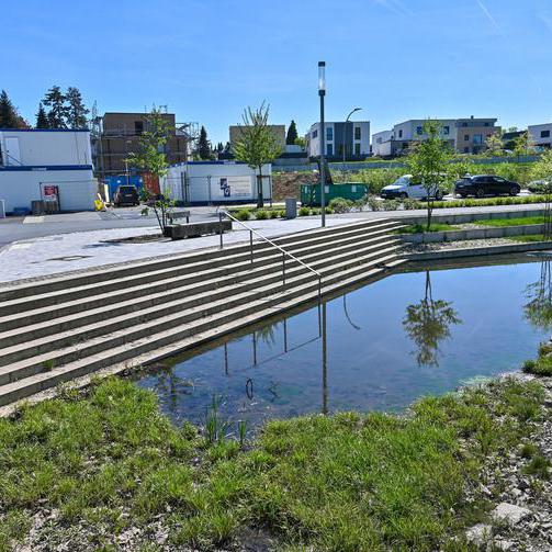 Wasserläufe im Neubaugebiet Ostpark in Bochum
