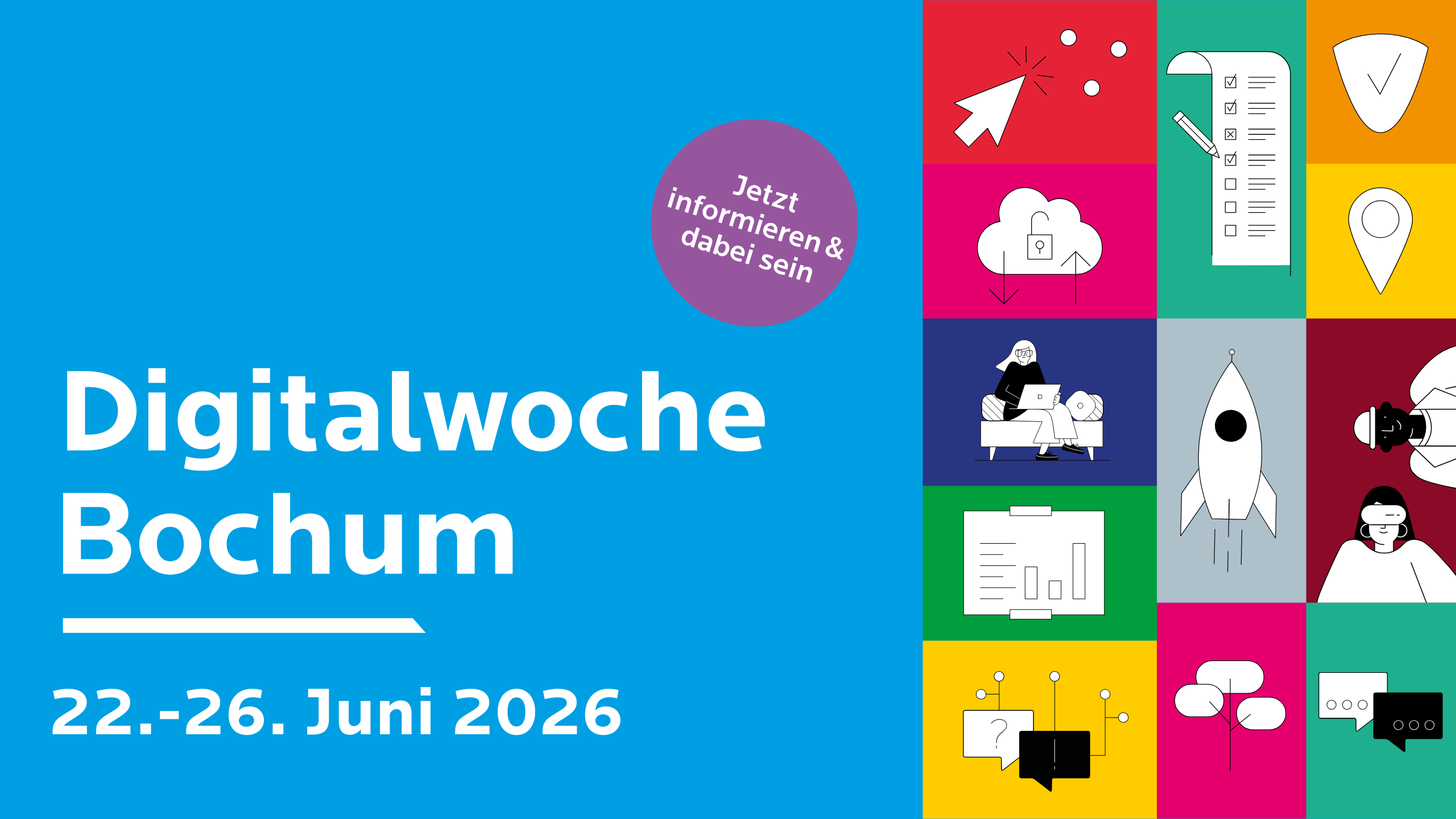 Flyer zur Digitalwoche Bochum