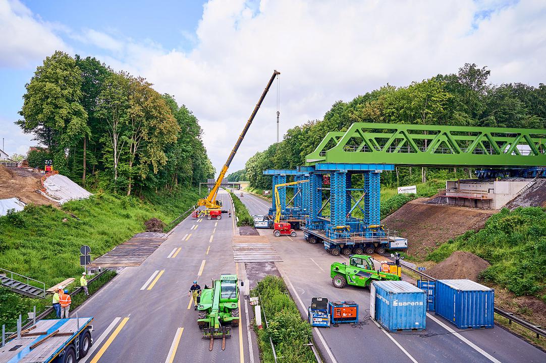Neue Brücke der Lothringentrasse über die A 43
