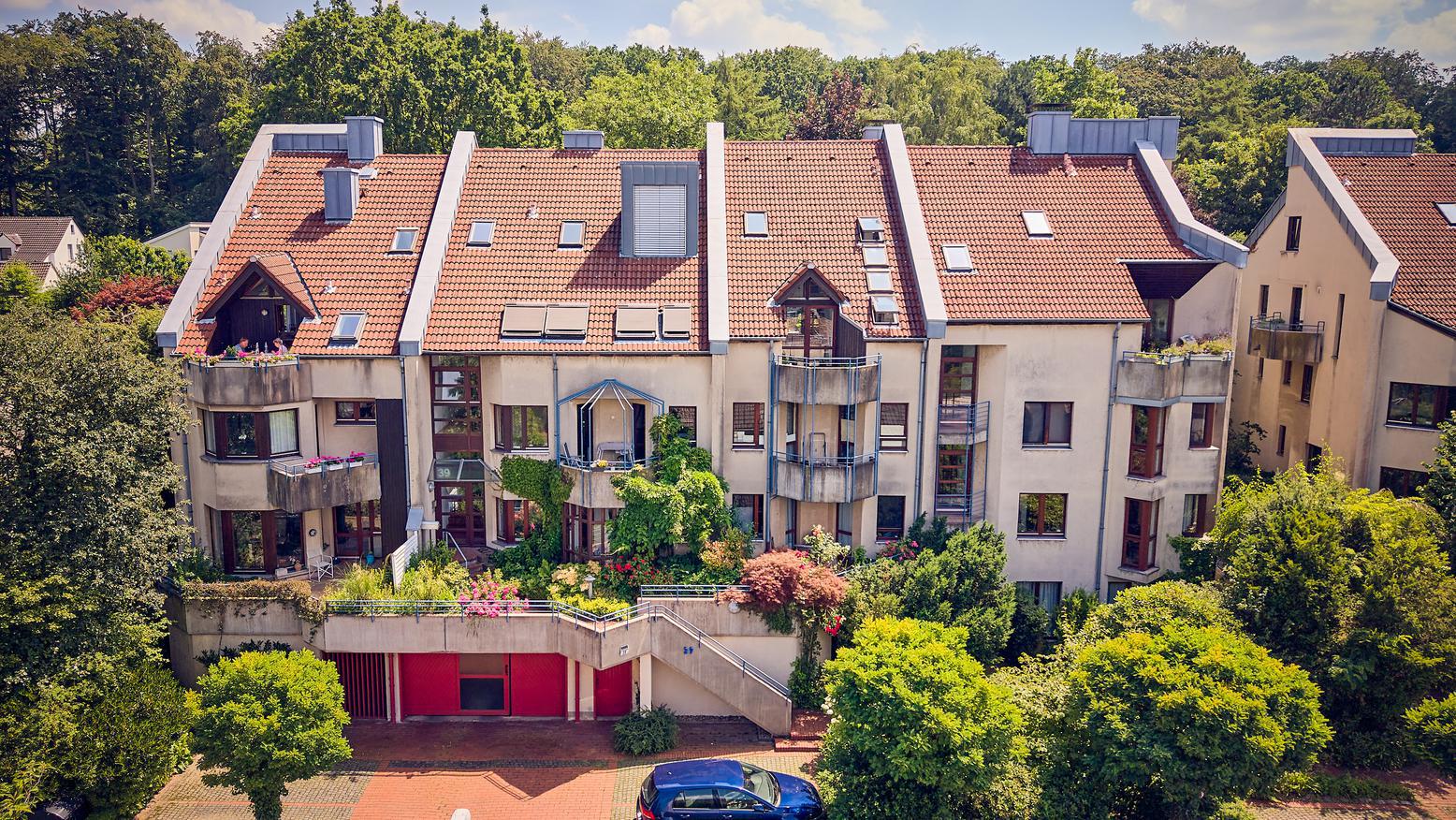 Aussenansicht eines Wohnhauses