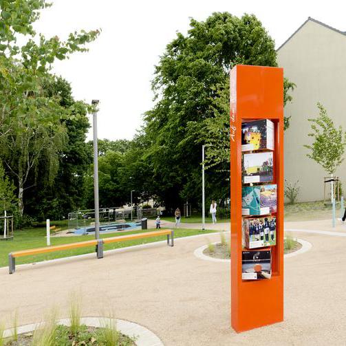 Eingang in die modernisierte Grünverbindung „Auf dem Kreuz“
