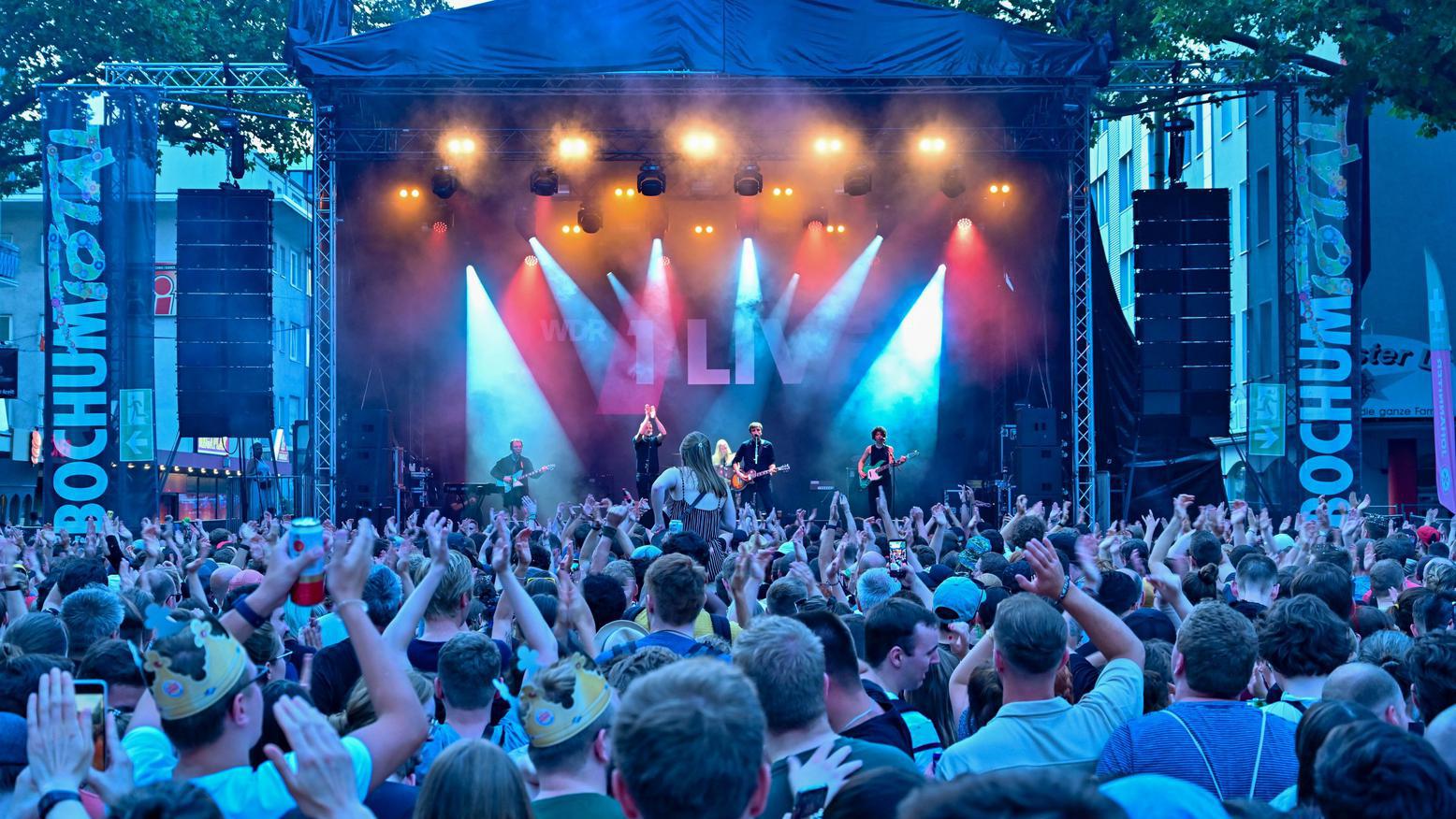 Aufnahme während eines Konzertes auf dem Festival Bochum Total
