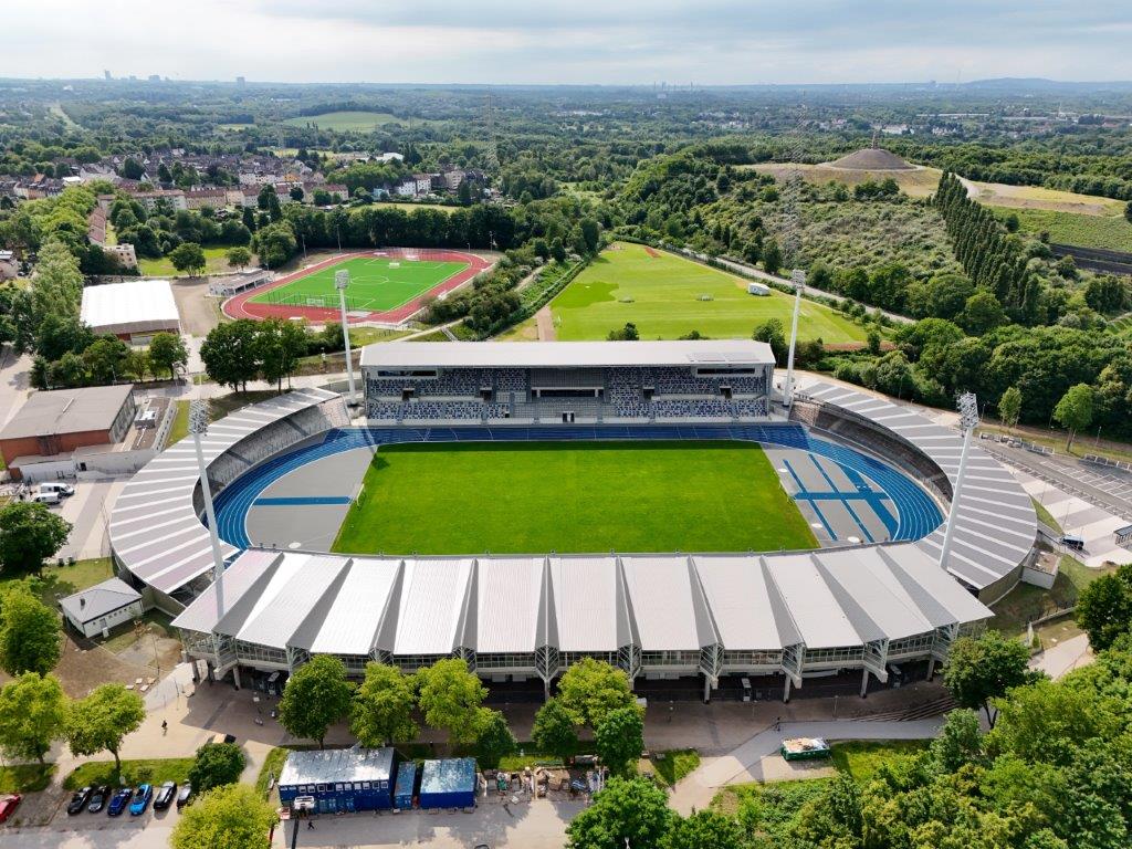 Luftbild des Lohrheidestadions