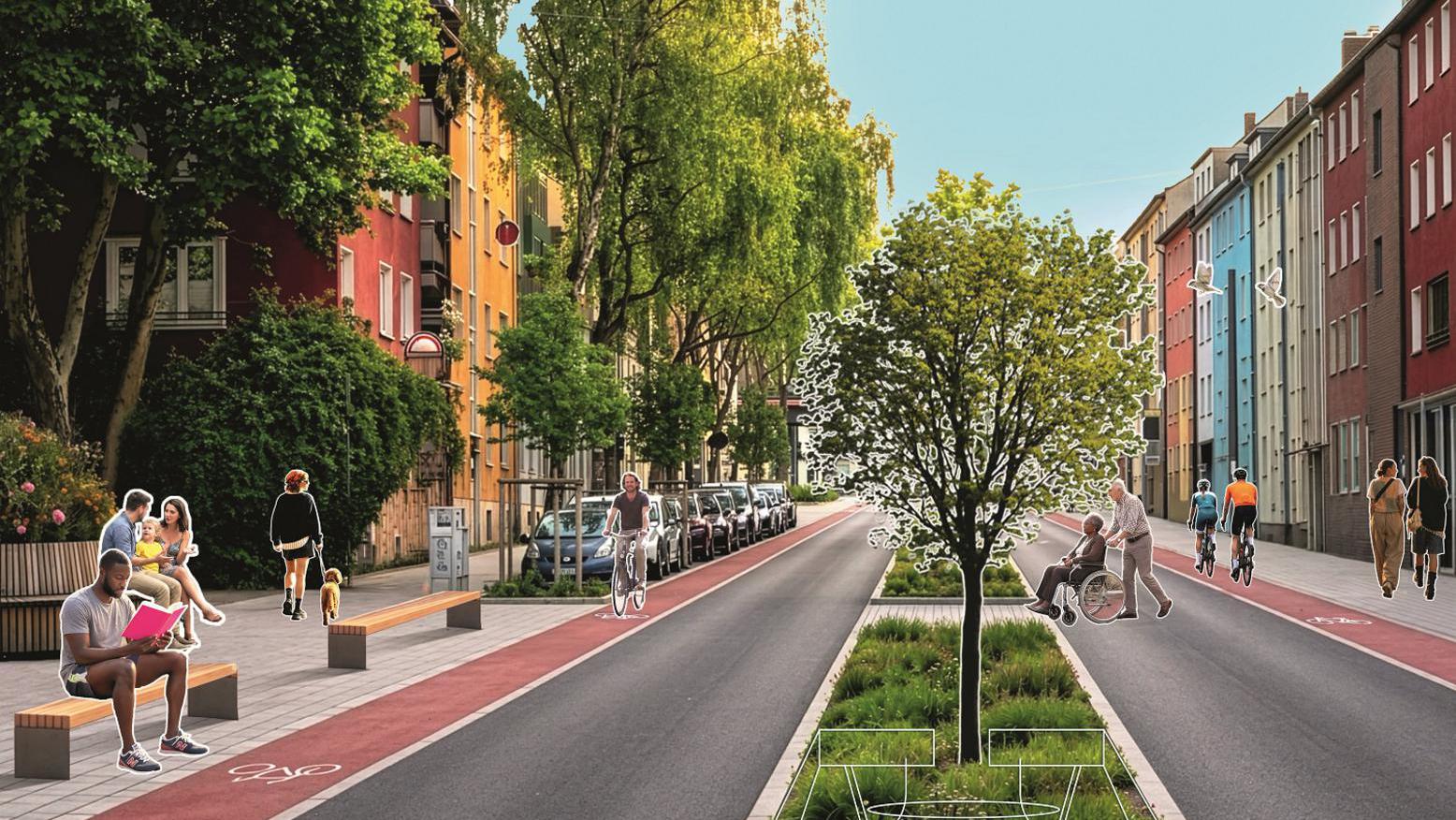 Ein Bild von der geplanten Rottstraße in Bochum