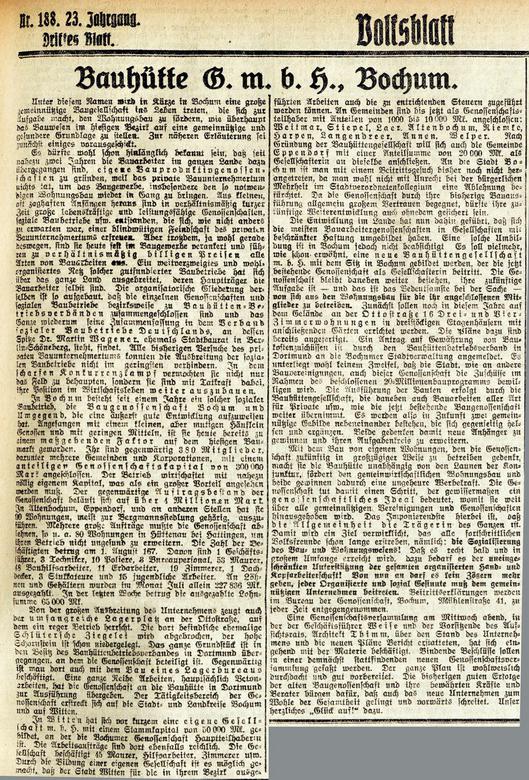 Volksblatt Titelseite