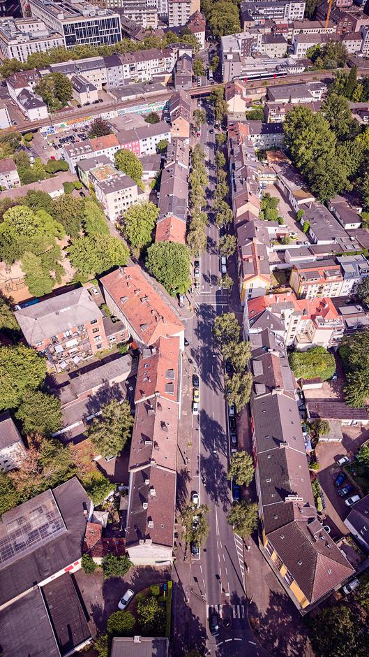 Luftaufnahme von der Rottstraße