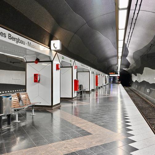 Haltestelle der U 35 am Deutschen Bergbaumuseum