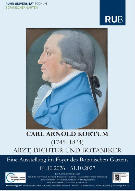 „Carl Arnold Kortum (1745–1824) – Arzt, Dichter und Botaniker“ Plakat