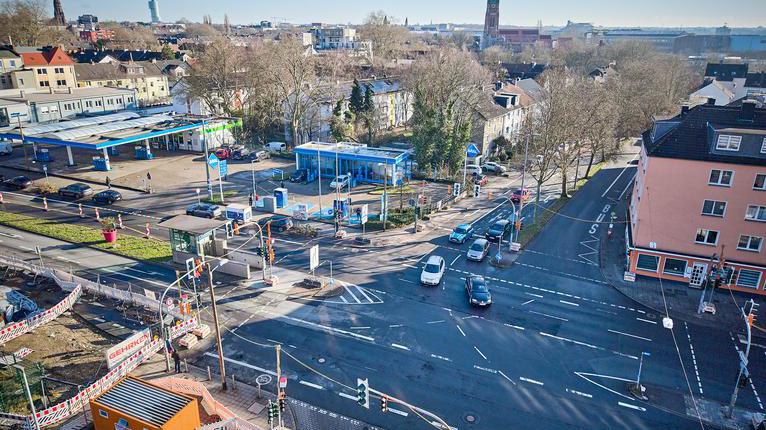 Drohnenansicht Alleestraße Bessemerstraße