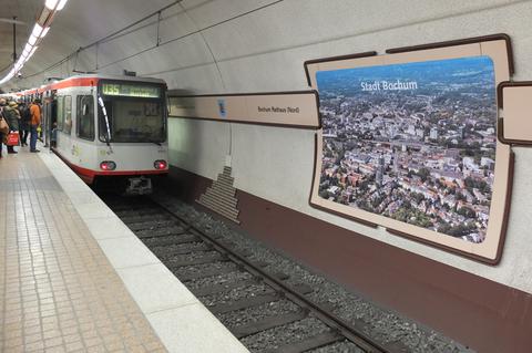 U-Bahn im Bahnhof 